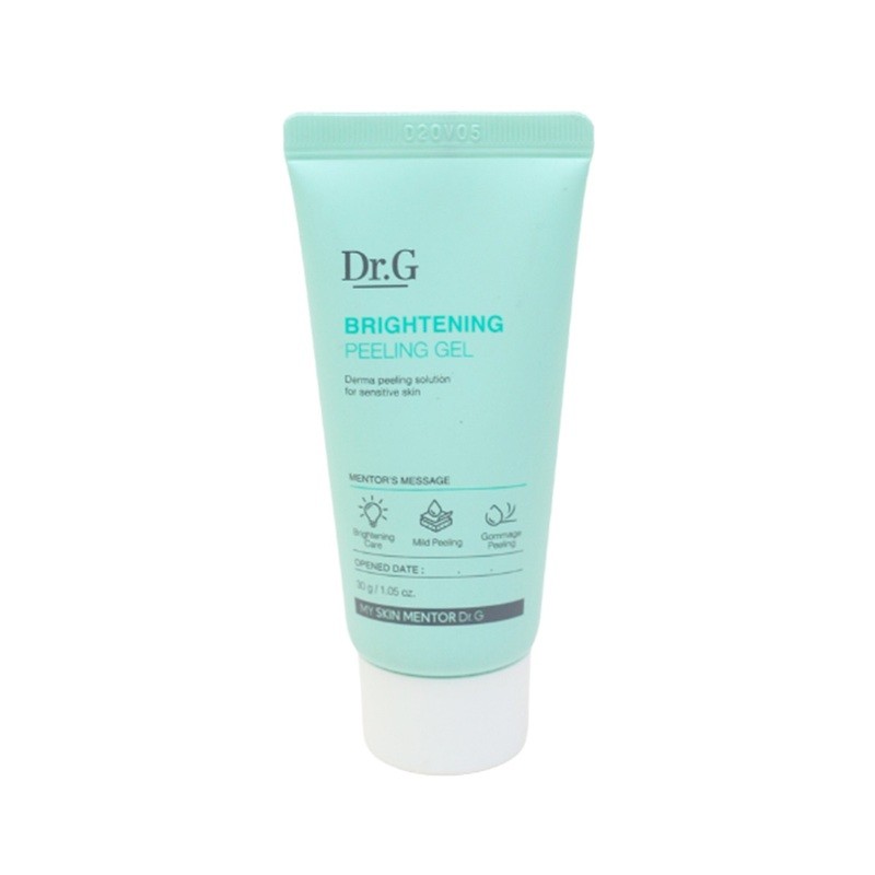 Tẩy da chết dạng gel Dr.G Brightening Peeling Gel 30/120g làm sáng và giúp mềm mịn da