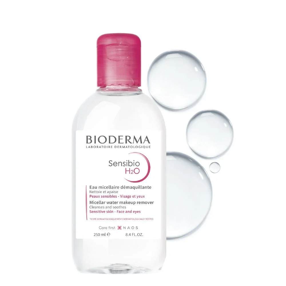 Nước tẩy trang Bioderma Sebium H2O & Crealine H2O Micelle Solution 500ml tẩy sạch sâu làm dịu da bị tổn thương