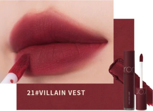 Son kem lì Romand Zero Velvet Lip Tint 4g lên màu chuẩn lâu trôi