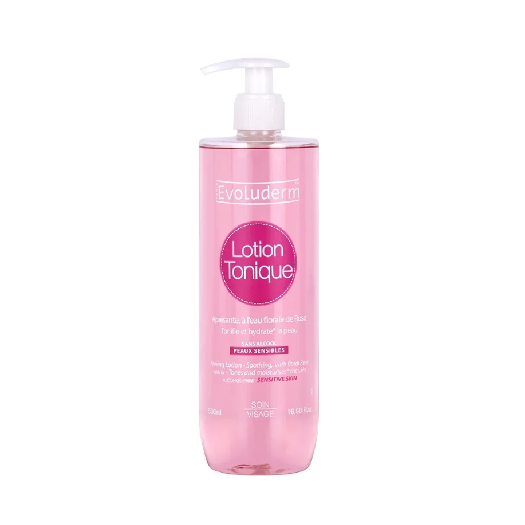 Nước hoa hồng Evoluderm Toning Lotion For Sensitive Skin 250/500ml dành cho da khô và nhạy cảm