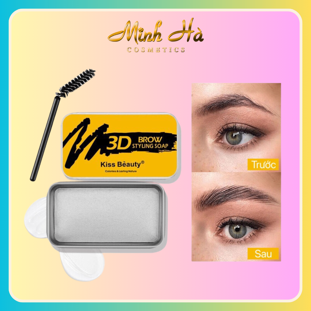 Sáp định hình lông mày Kiss Beauty 3D Brow Styling Soap 10g