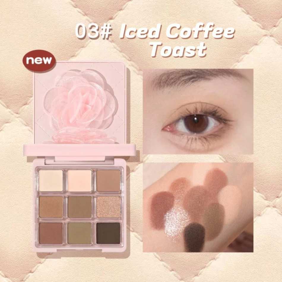 Bảng phấn mắt 9 ô Hold Live Small Fragrant Eyeshadow Palete #03 xinh xắn bền màu
