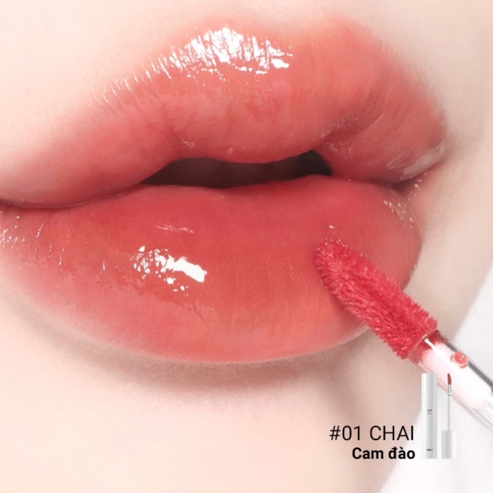 Son tint bóng Bbia Glow Lip Tint 3.2g màu sắc tươi sáng và bắt mắt không gây nặng môi