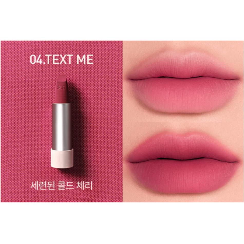 Son thỏi 3CE Cashmere Hug Lipstick 3.5g chất son mịn lì nhẹ môi