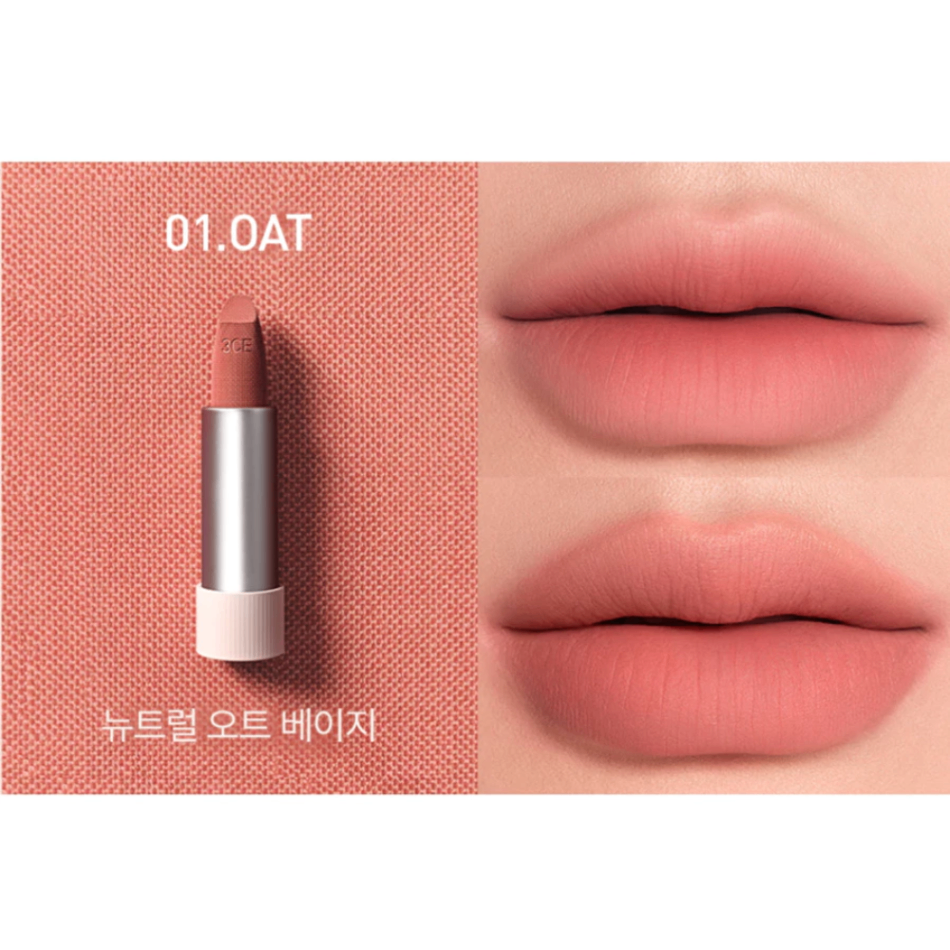 Son thỏi 3CE Cashmere Hug Lipstick 3.5g chất son mịn lì nhẹ môi