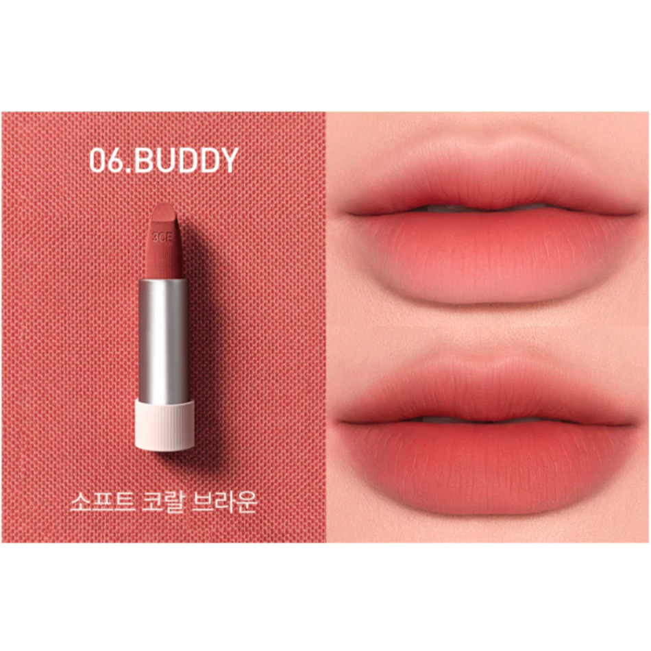Son thỏi 3CE Cashmere Hug Lipstick 3.5g chất son mịn lì nhẹ môi