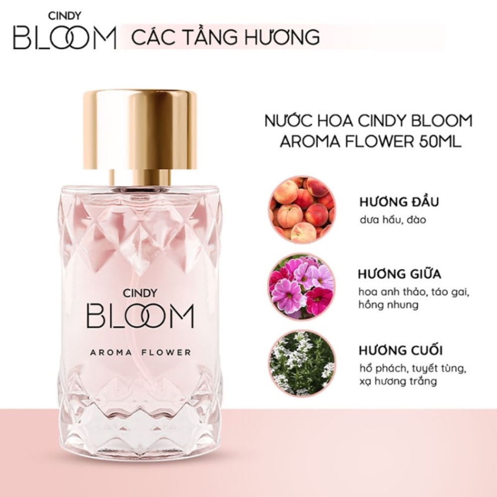 Nước hoa Cindy Bloom EDP 30ml các loại nữ tính ấm áp, ngọt ngào
