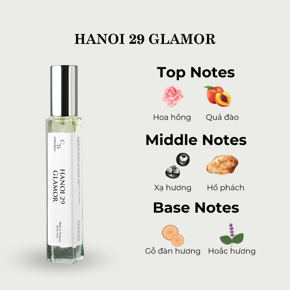 Tinh dầu nước hoa CODEDECO 10ml đa dạng mùi hương phù hợp cho cả nam và nữ