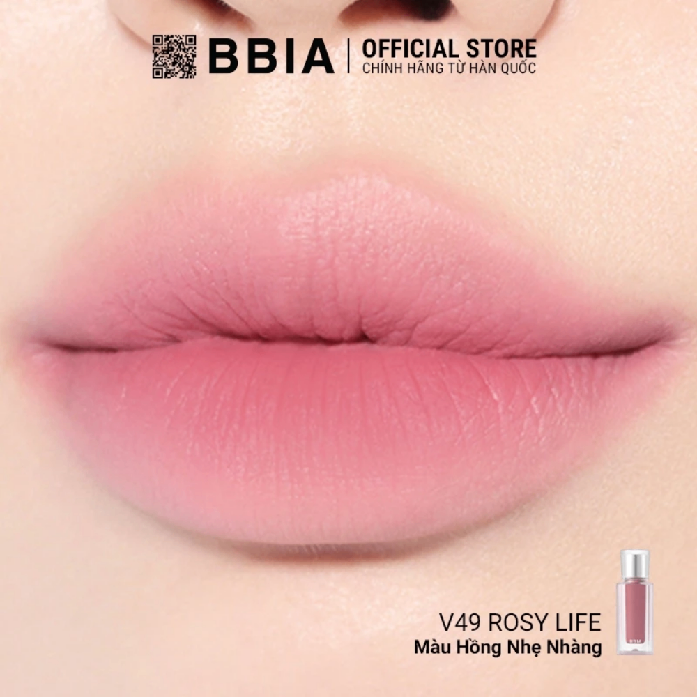 Son kem Bbia Last Velvet Lip Tint MLBB Edition 5g lên màu chuẩn lâu trôi