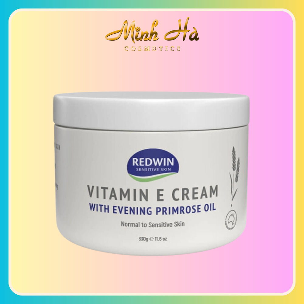 Kem dưỡng da Vitamin E Redwin Cream 300g giúp cung cấp độ ẩm và nuôi dưỡng làn da mềm mại, mịn màng, tươi sáng