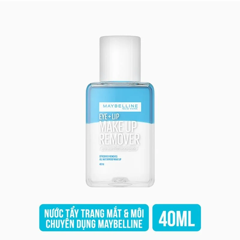 Nước tẩy trang mắt môi Maybelline 40/150ml sạch sâu lớp trang điểm