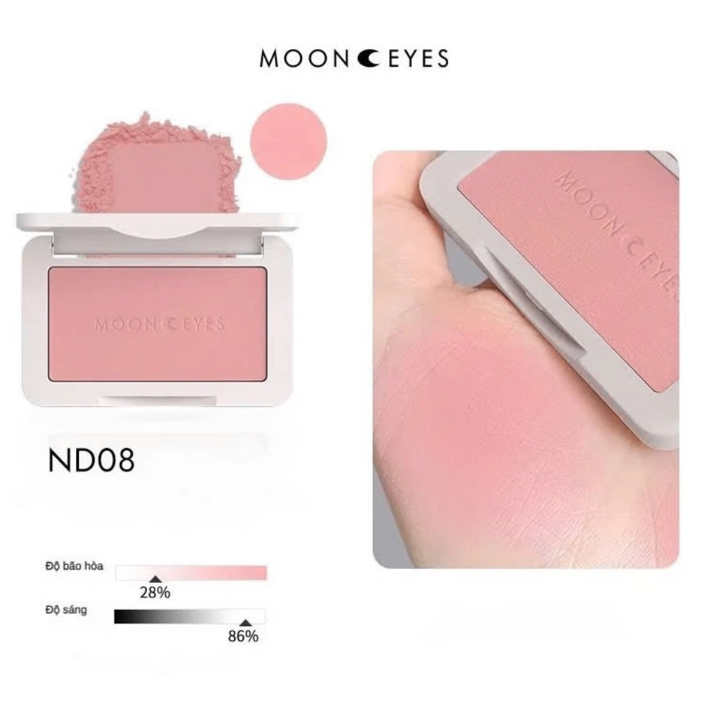 Phấn má hồng MOONEYES 6.5g trang điểm tự nhiên lâu trôi