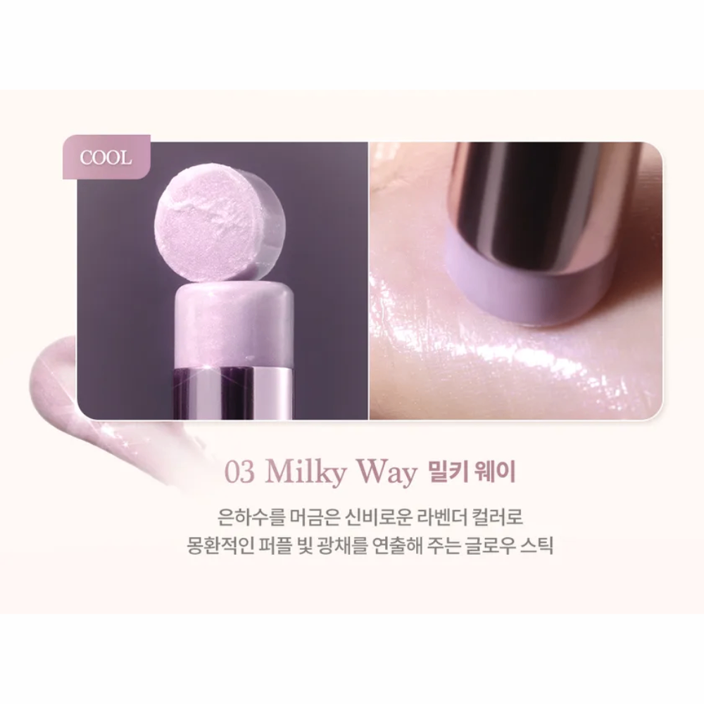 Thỏi bắt sáng Dasique Luminous Glow Stick 10g kết cấu mượt mà mỏng nhẹ