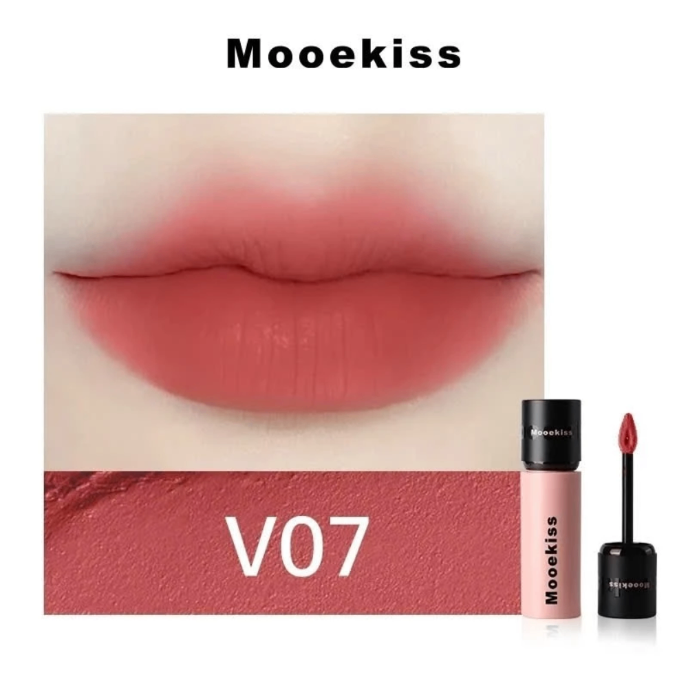 Son kem Mooekiss Velvet Lip Mud 3g chất son mịn lì lên màu chuẩn