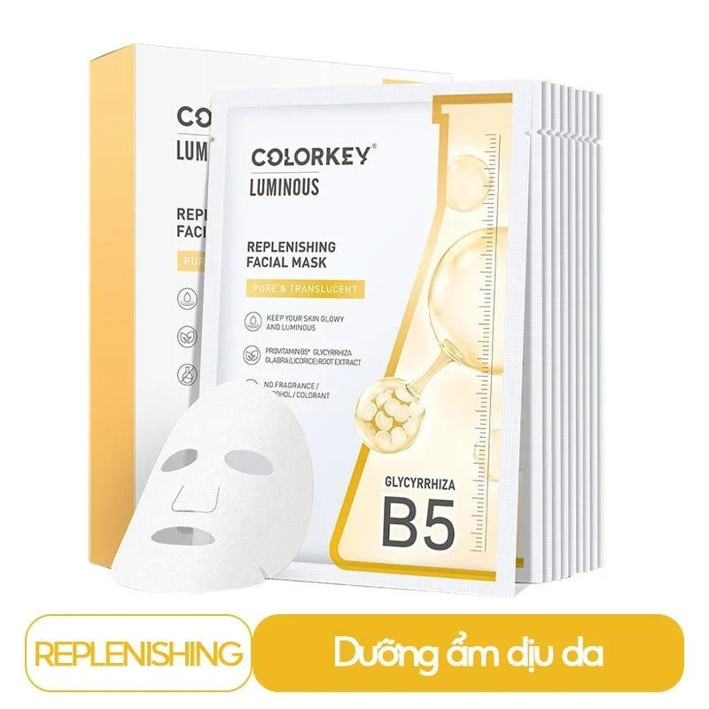 Mặt Nạ Colorkey Luminous Replenishing Facial Mask 25ml các loại dưỡng ẩm và làm dịu da