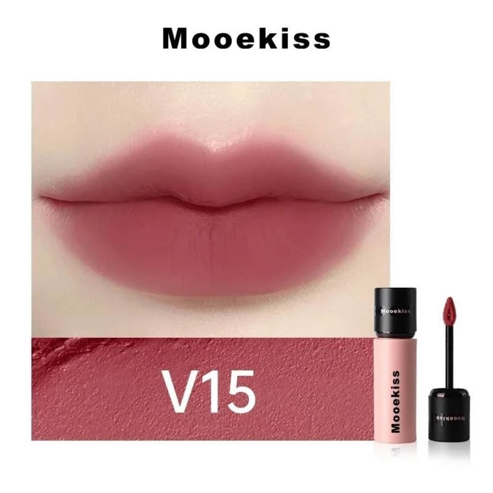 Son kem Mooekiss Velvet Lip Mud 3g chất son mịn lì lên màu chuẩn