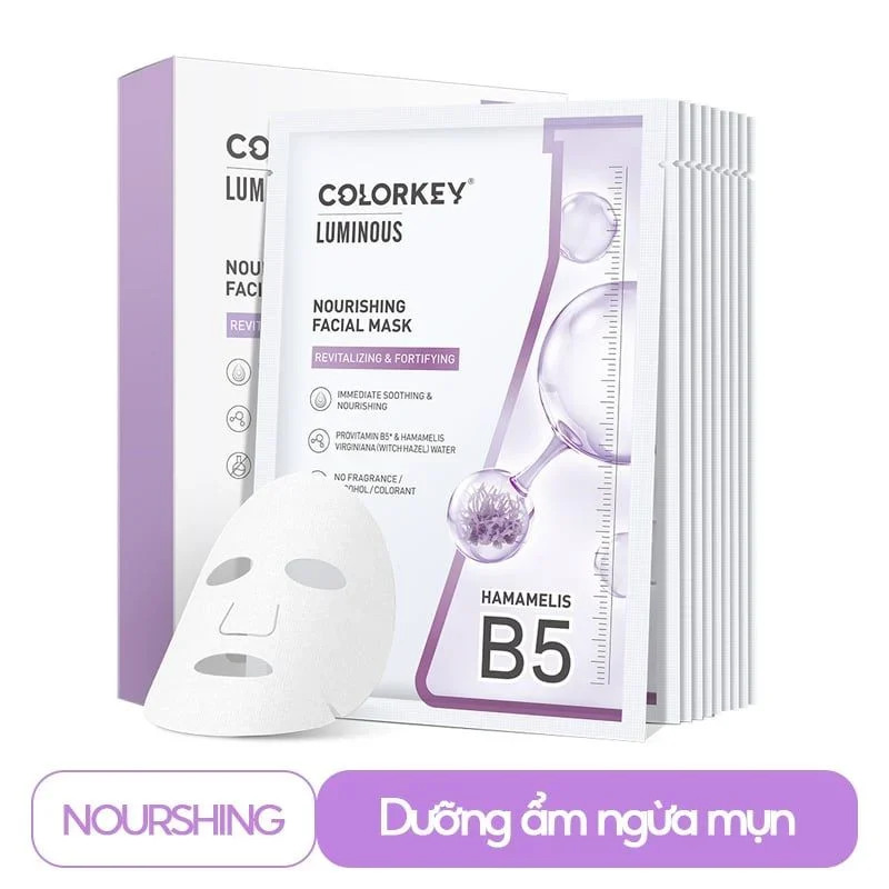Mặt Nạ Colorkey Luminous Replenishing Facial Mask 25ml các loại dưỡng ẩm và làm dịu da