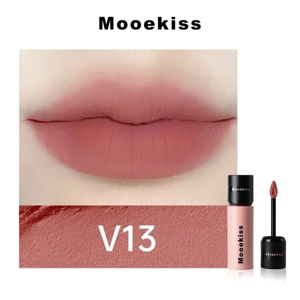 Son kem Mooekiss Velvet Lip Mud 3g chất son mịn lì lên màu chuẩn
