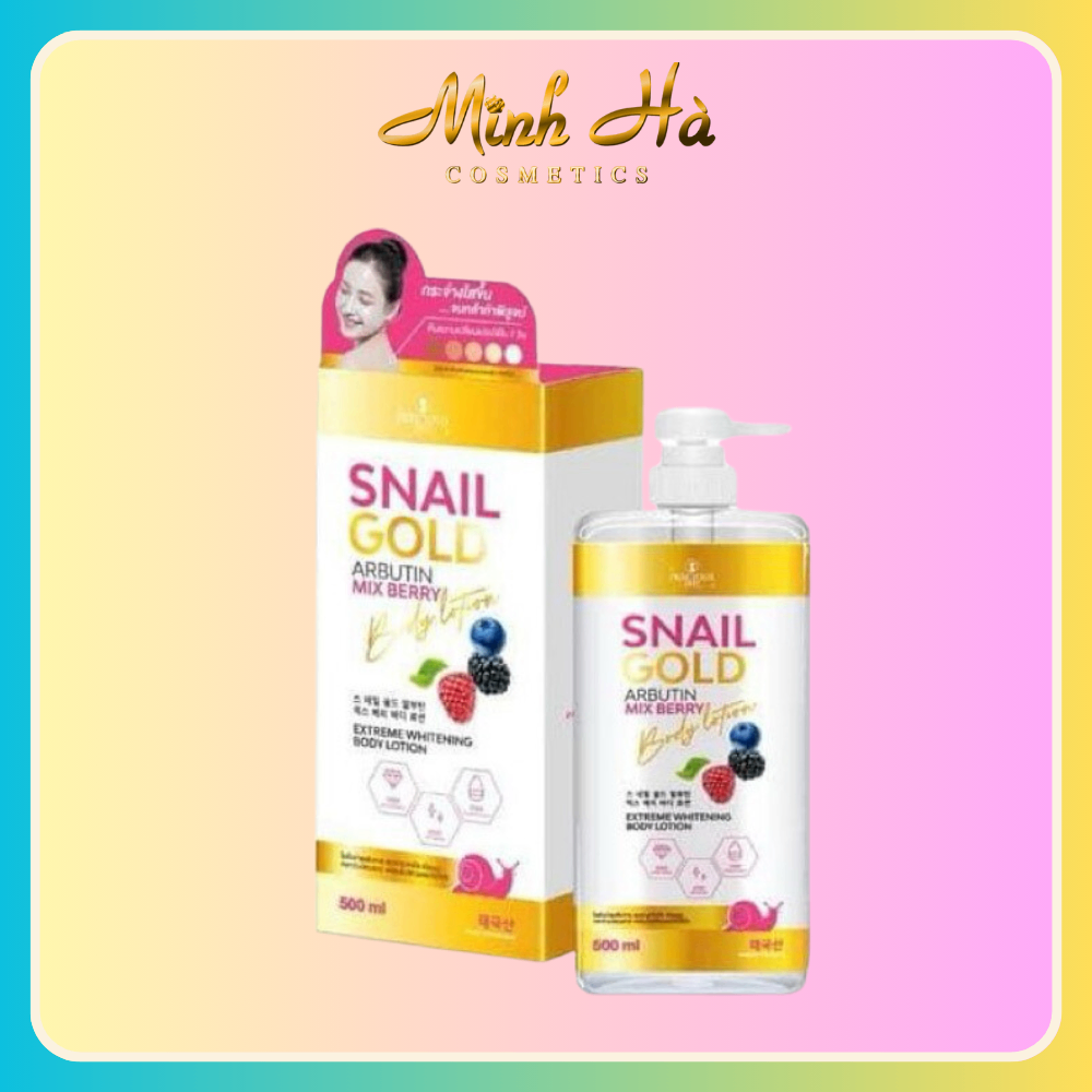 Dưỡng thể Precious Skin Snail Gold Arbutin Body Lotion 500ml