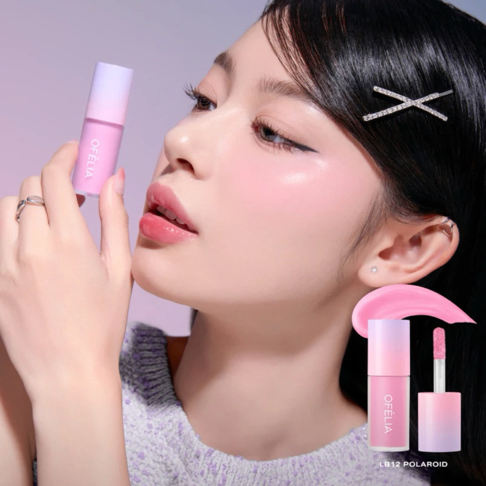 Má hồng dạng kem Ofelia Lolli Liquid Blush 4.3g nhẹ và lên màu đều, dễ dàng sử dụng
