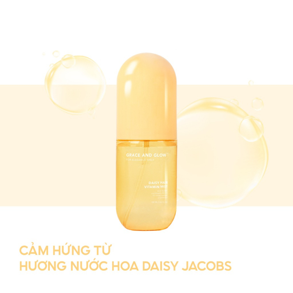 Xịt dưỡng tóc Grace And Glow Black Opium Mist 100ml giúp tóc dễ dàng vào nếp suôn mượt