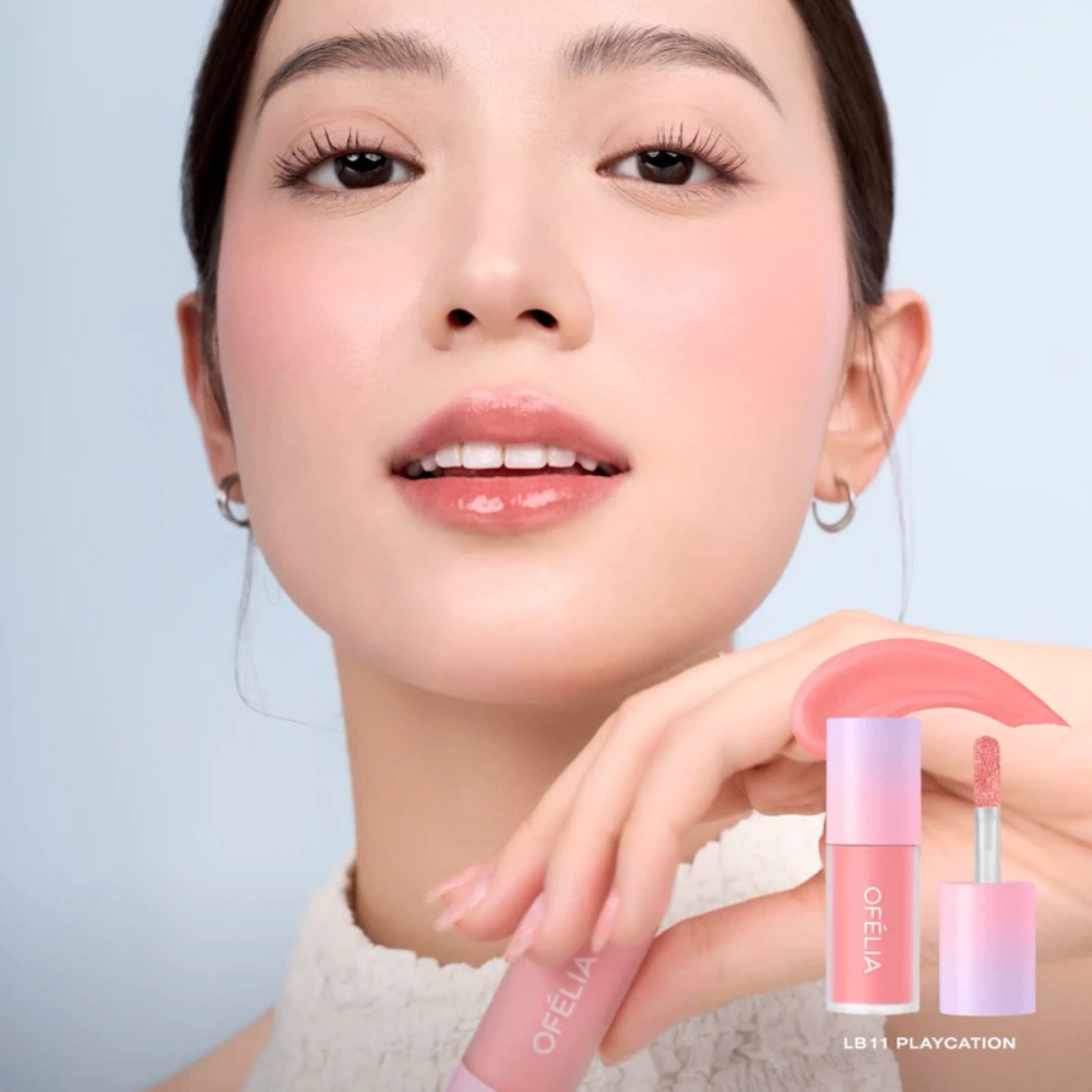 Má hồng dạng kem Ofelia Lolli Liquid Blush 4.3g nhẹ và lên màu đều, dễ dàng sử dụng