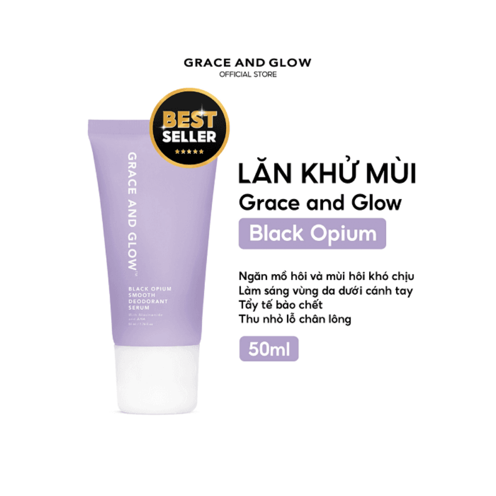 Lăn khử mùi Grace And Glow Deodorant Serum 50ml khử mùi mà còn hỗ trợ làm mềm da