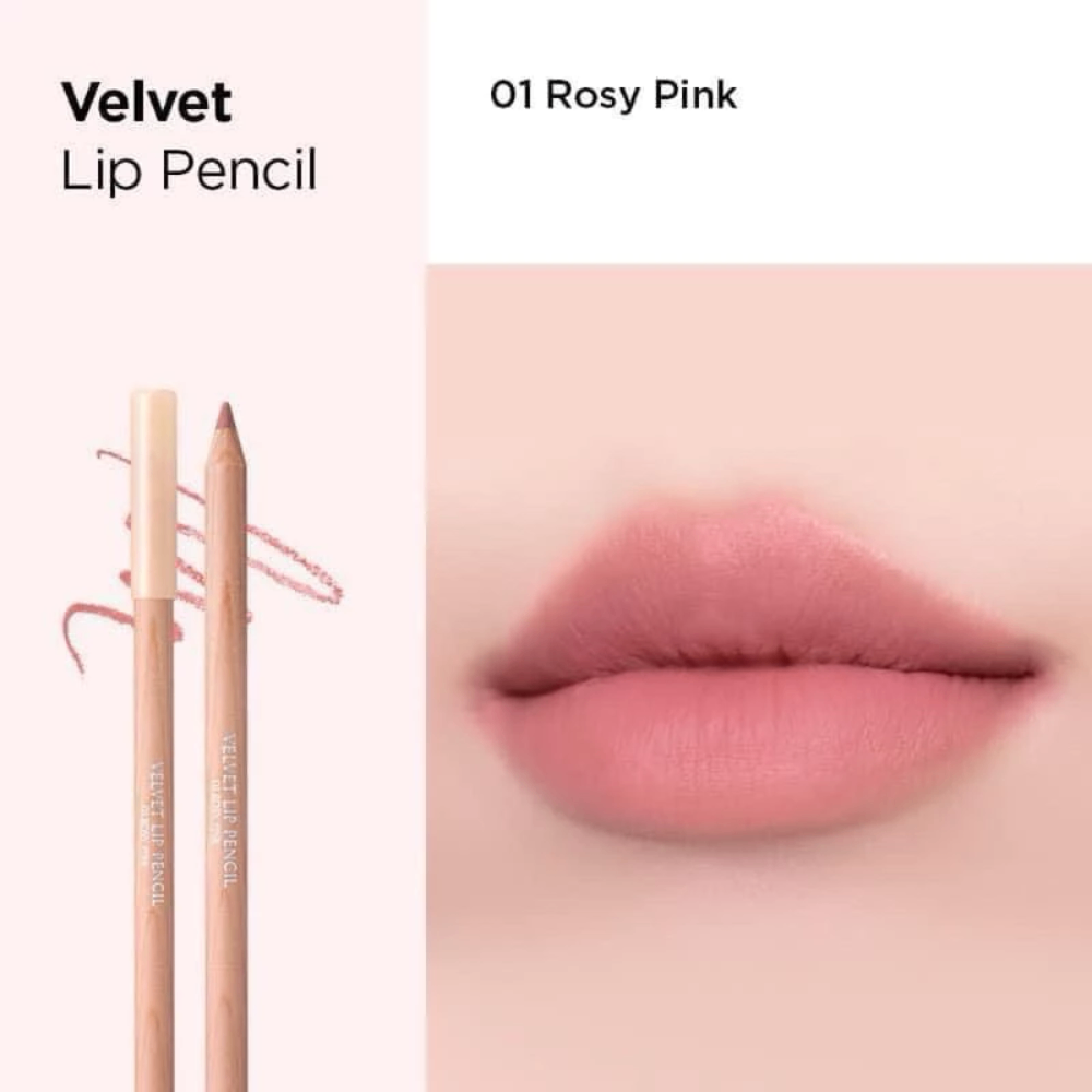 Chì kẻ viền môi Clio Velvet Lip Pencil 1.45g tự nhiên và có độ bám cao