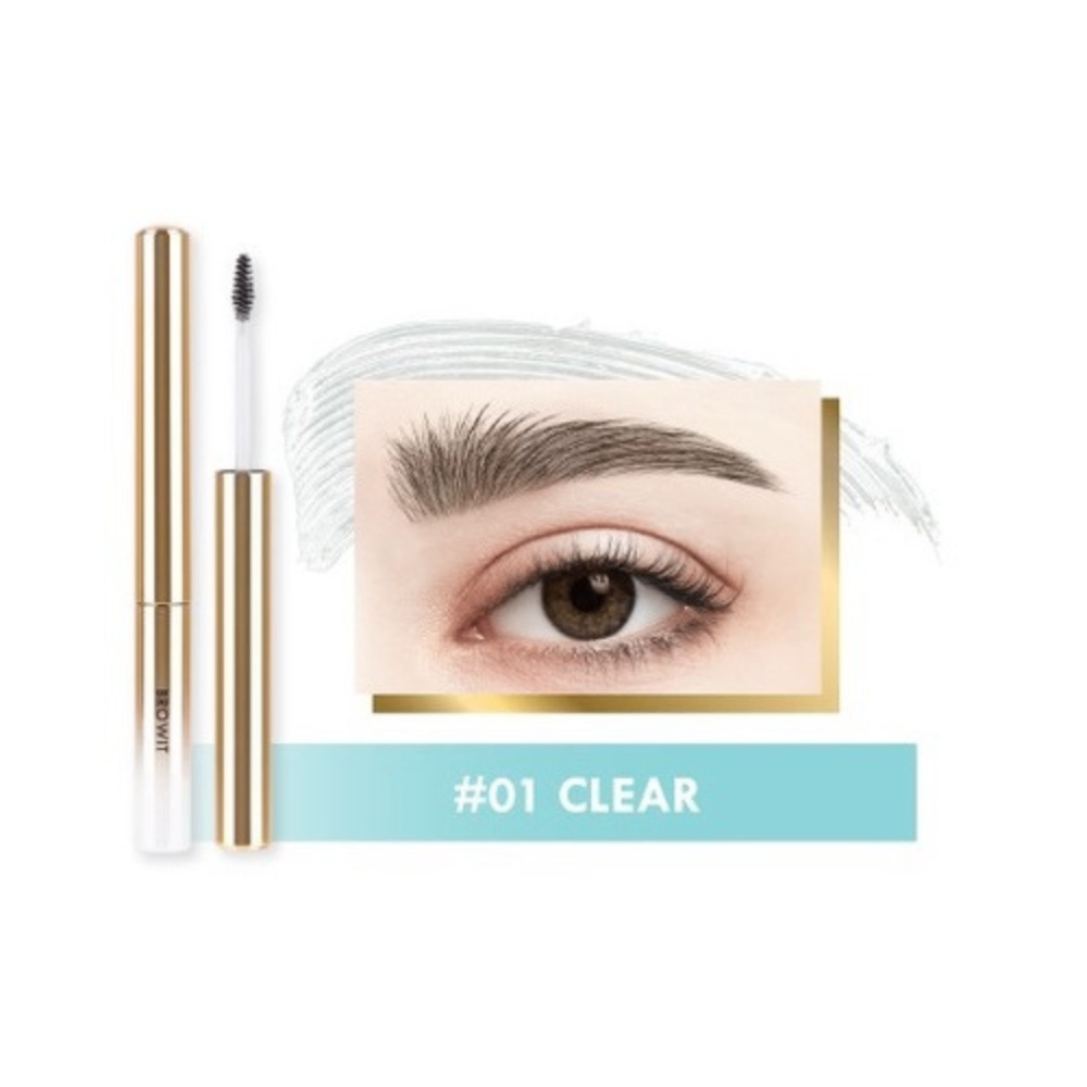 Mascara Browit By Nongchat Setting Eyebrow Brush Up 5g định hình mày tự nhiên giữ nếp suốt cả ngày