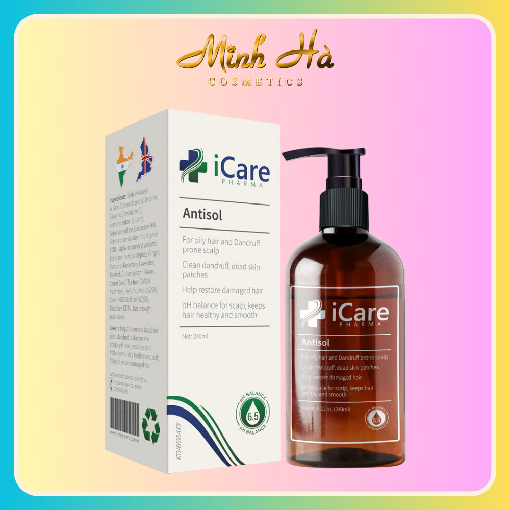 Dầu Gội iCare Pharma Antisol pH6.5 240ml