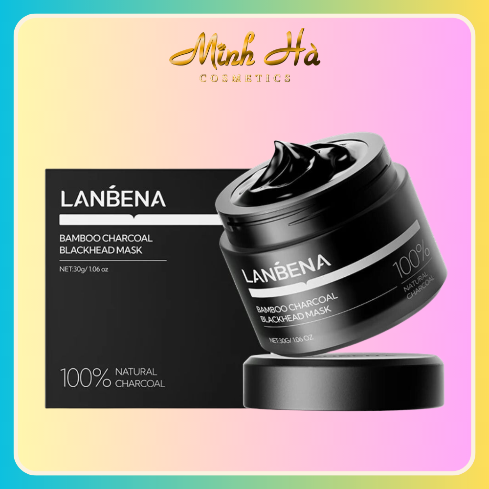 Mặt nạ lột mụn đầu đen Lanbena Bamboo Charcoal Blackhead Mask 30g (Đen)