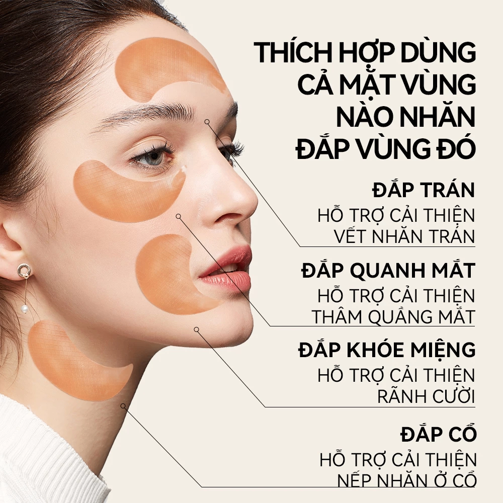 Mặt nạ mắt 4x Lanbena Antioxidant Vitamin C Hydra Gel Eye 60 miếng