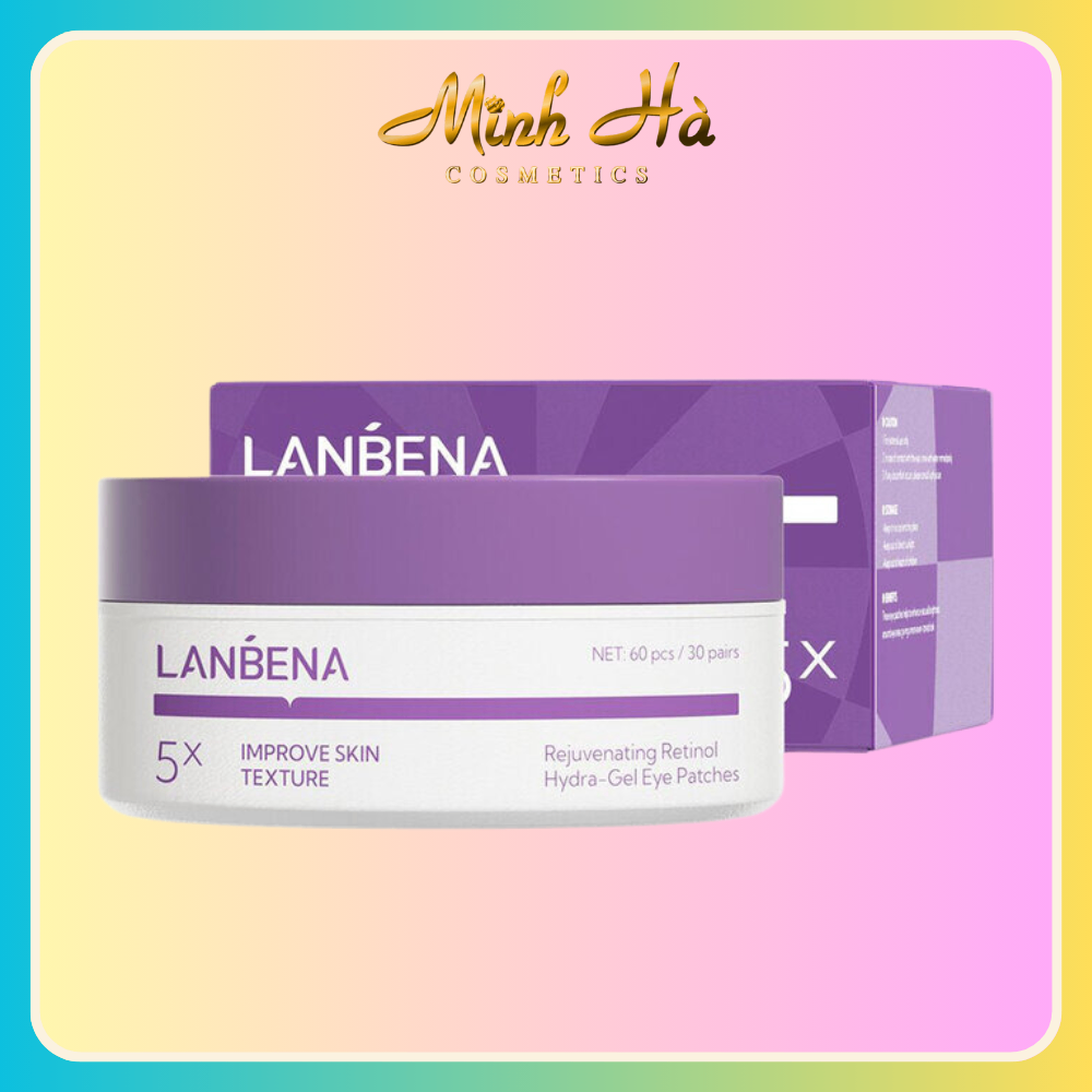 Mặt nạ mắt Lanbena 5x Rejuvenating Retinol Hydra Gel Eye 60 miếng