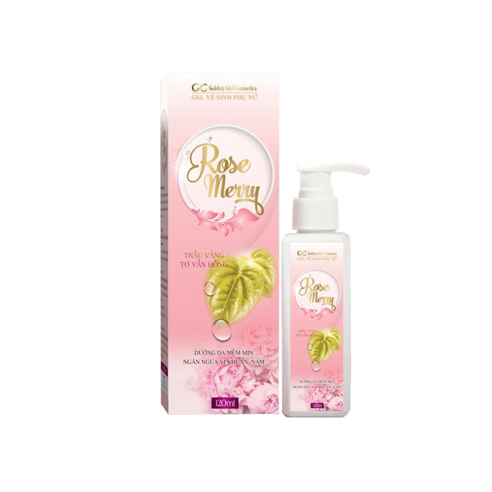 Dung dịch vệ sinh phụ nữ Rose Merry 120/300ml làm sạch dịu nhẹ an toàn cho mẹ bầu