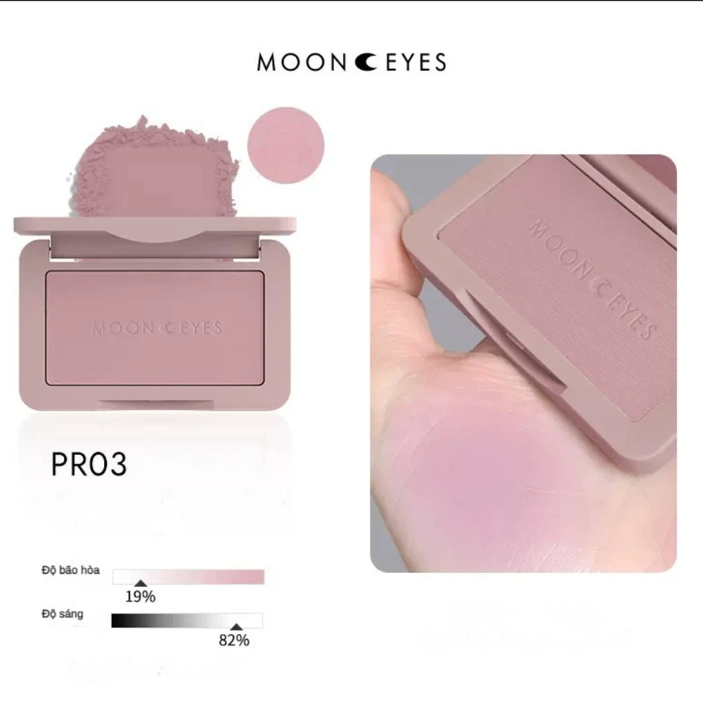 Phấn má hồng MOONEYES 6.5g trang điểm tự nhiên lâu trôi