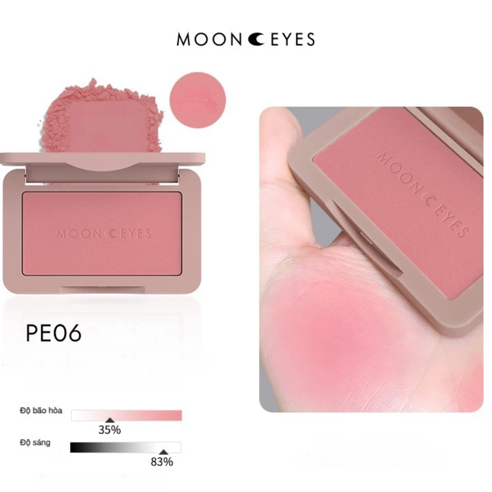 Phấn má hồng MOONEYES 6.5g trang điểm tự nhiên lâu trôi