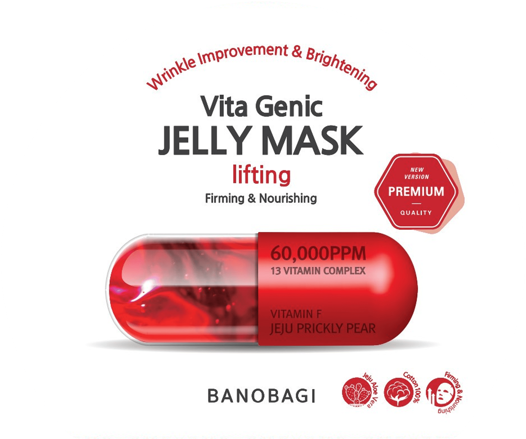 Mặt nạ giấy BANOBAGI Vita Genic Jelly Mask 30g giúp trắng sáng cấp ẩm chống lão hóa da