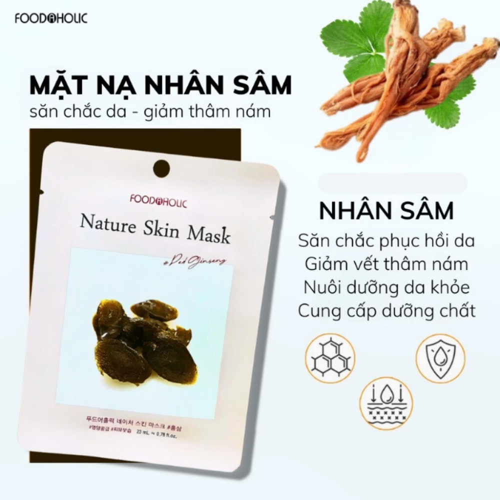 Mặt nạ Foodaholic Nature Skin Mask 23ml dưỡng da cấp ẩm