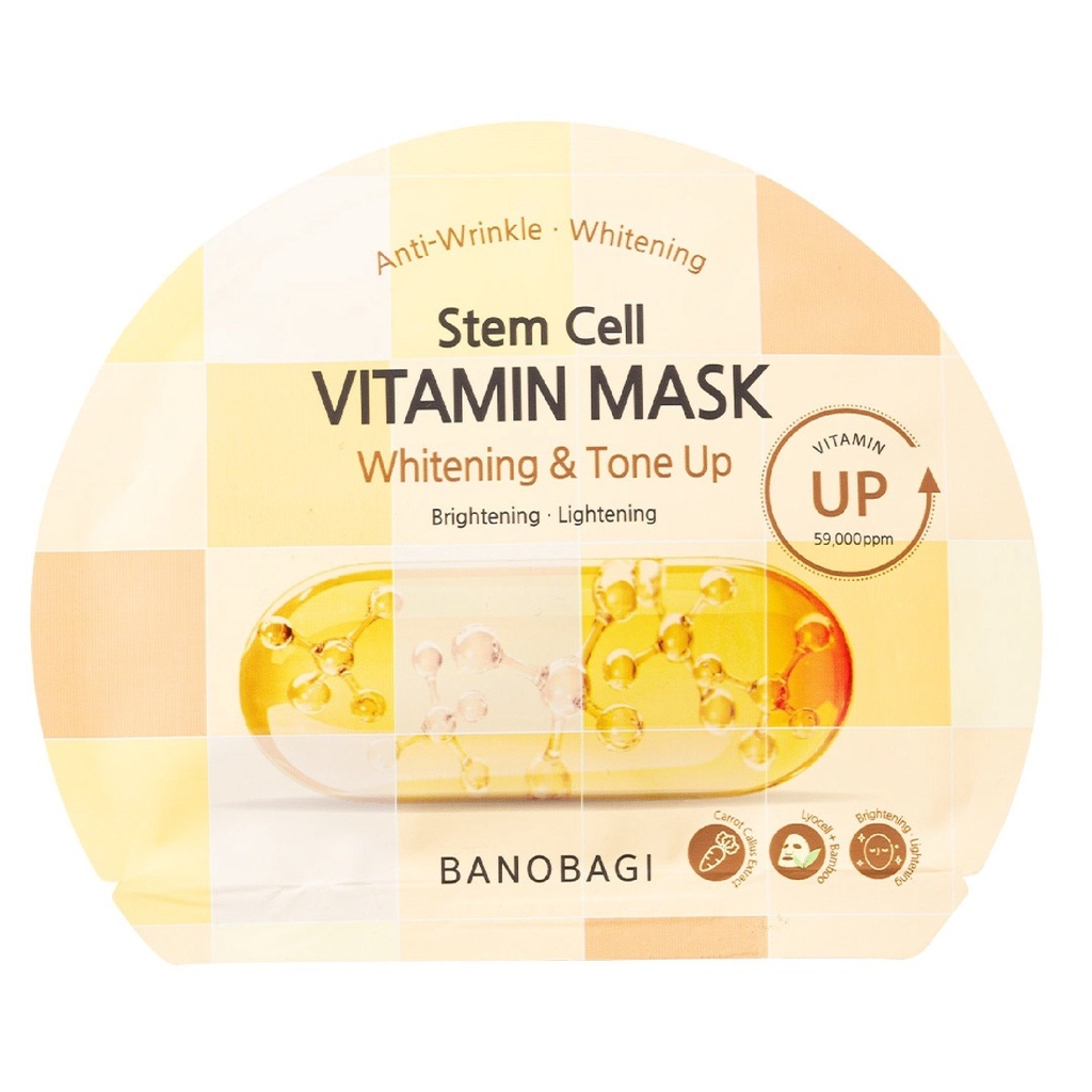 Mặt nạ dưỡng da cao cấp Banobagi Stem Cell Vitamin Mask 30g dưỡng ẩm, dưỡng trắng da