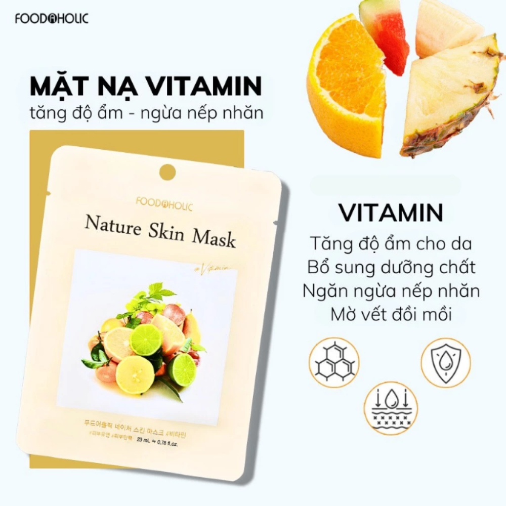 Mặt nạ Foodaholic Nature Skin Mask 23ml dưỡng da cấp ẩm
