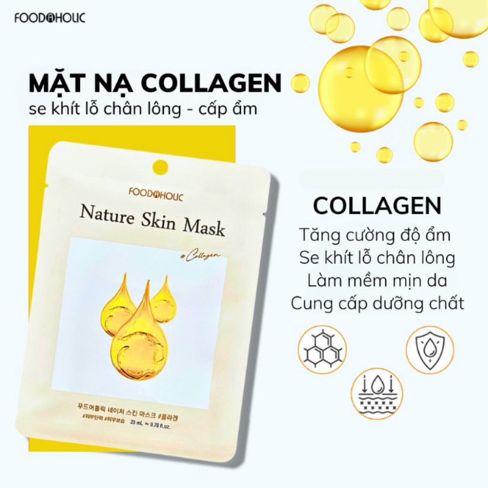 Mặt nạ Foodaholic Nature Skin Mask 23ml dưỡng da cấp ẩm