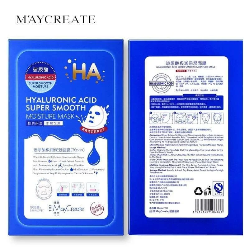 Mặt nạ giấy Maycreate Mask 28ml cấp ẩm dưỡng trắng da