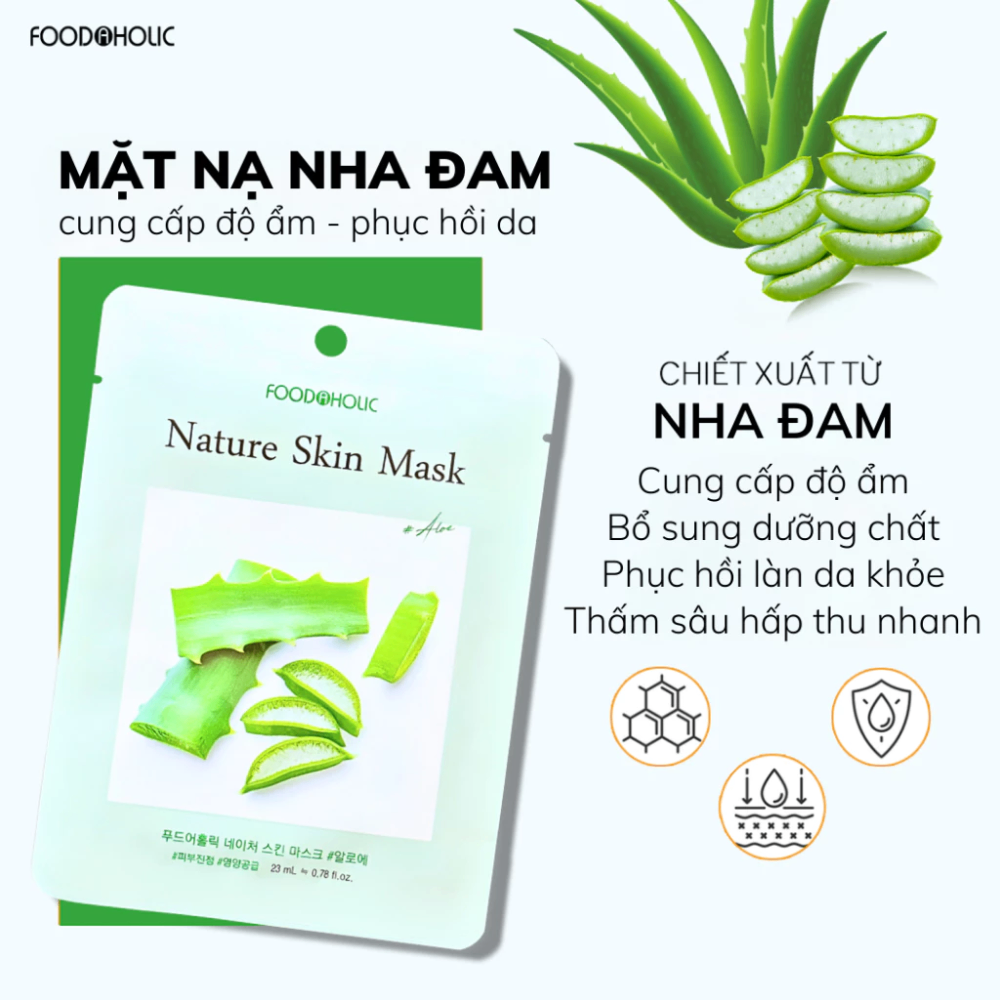 Mặt nạ Foodaholic Nature Skin Mask 23ml dưỡng da cấp ẩm