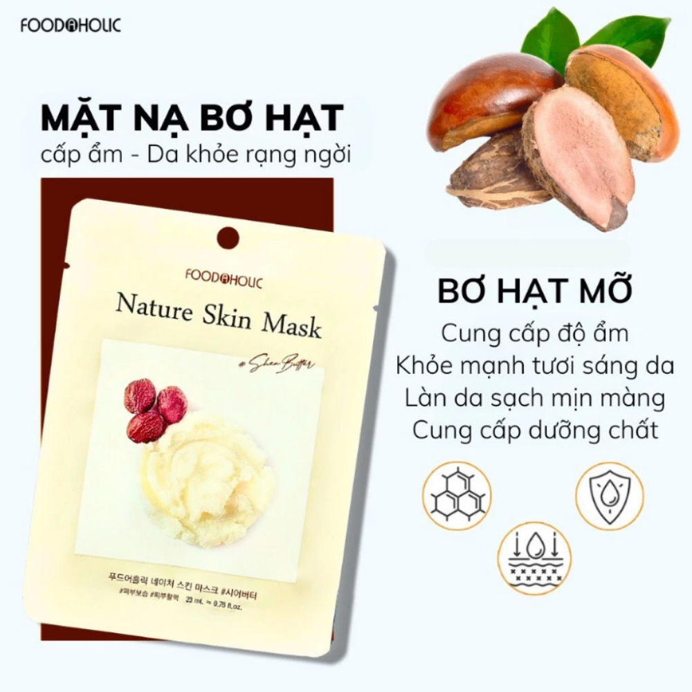 Mặt nạ Foodaholic Nature Skin Mask 23ml dưỡng da cấp ẩm