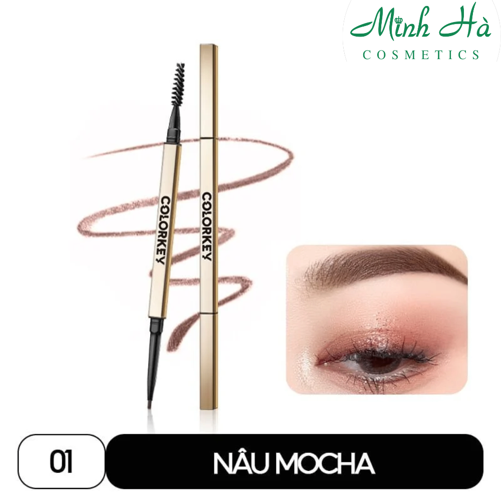 Chì kẻ mày Colorkey The Rapid Eyebrow Pencil 6g lâu trôi, kháng nước