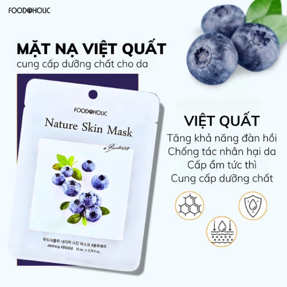 Mặt nạ Foodaholic Nature Skin Mask 23ml dưỡng da cấp ẩm
