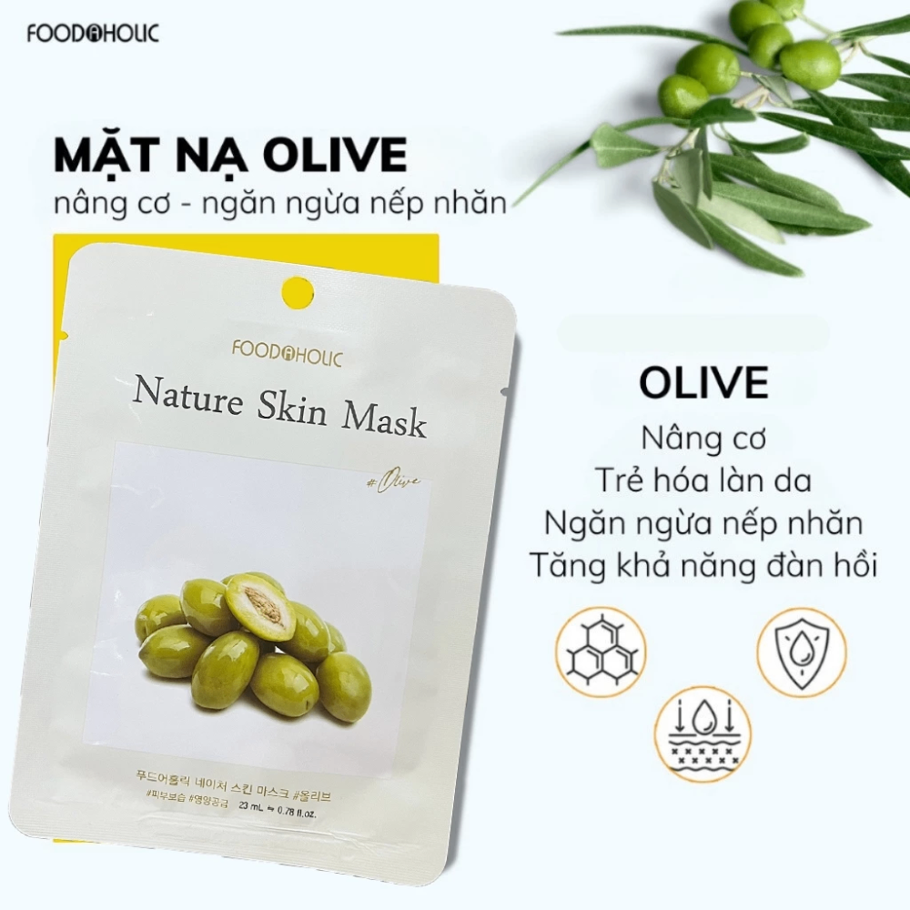 Mặt nạ Foodaholic Nature Skin Mask 23ml dưỡng da cấp ẩm