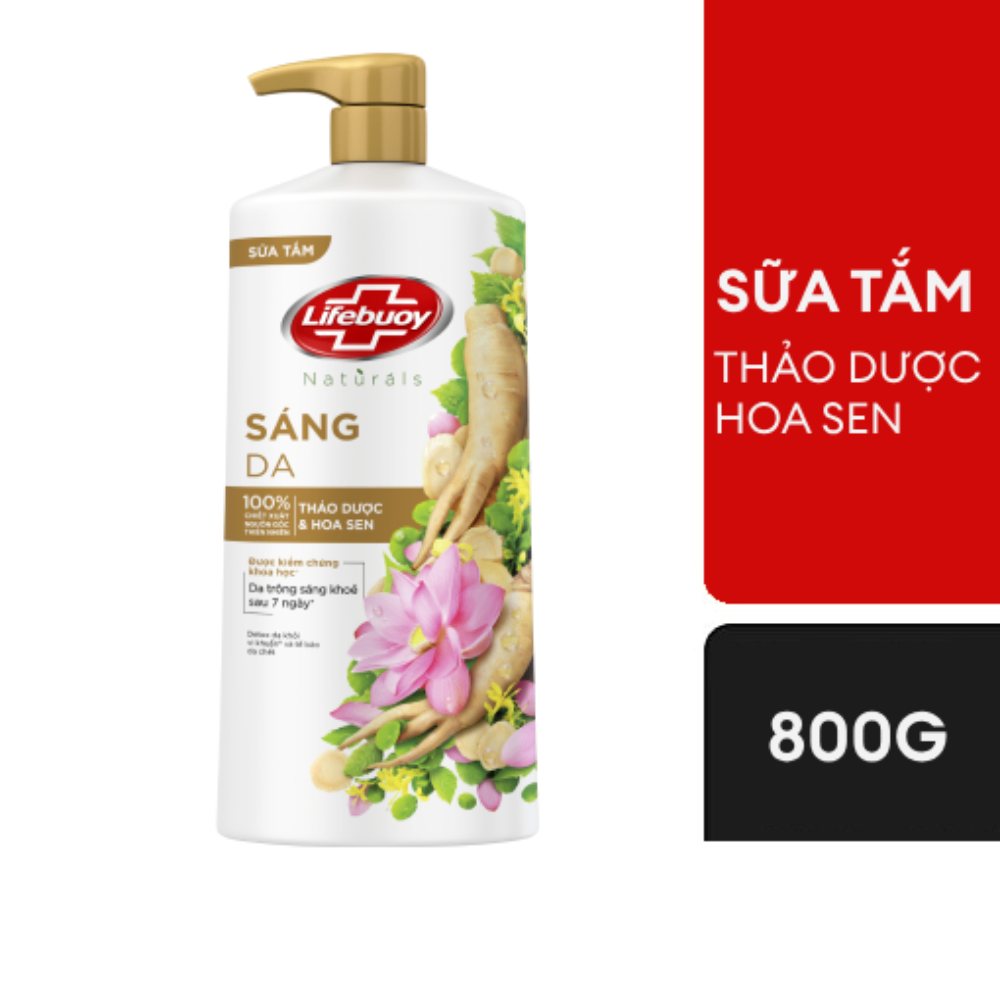Sữa tắm Lifebuoy 800g chiết xuất từ thiên nhiên làm sạch da hiệu quả