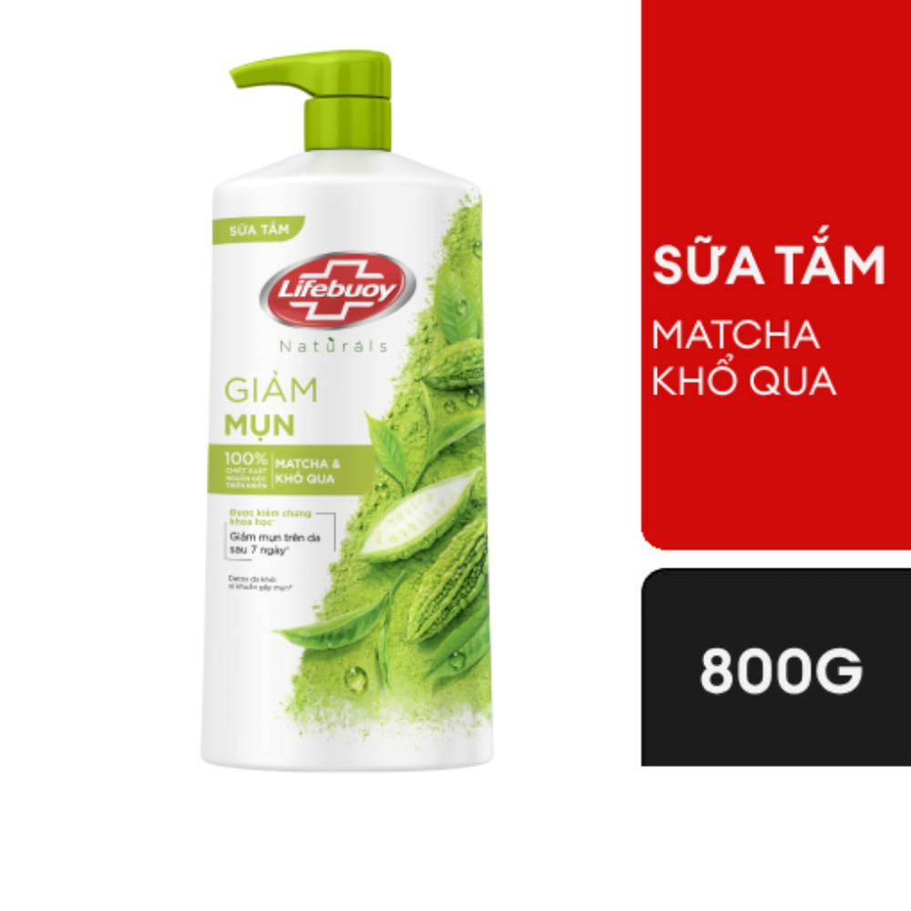 Sữa tắm Lifebuoy 800g chiết xuất từ thiên nhiên làm sạch da hiệu quả