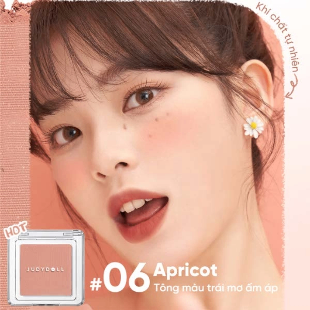 Phấn má hồng Judydoll Pretty Blush Powder 3g phấn mịn lên màu tốt